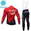 Tenue Maillot M/L + Collant à Bretelles 2021 Team Bahrain Victorious Hiver Thermal Fleece N001